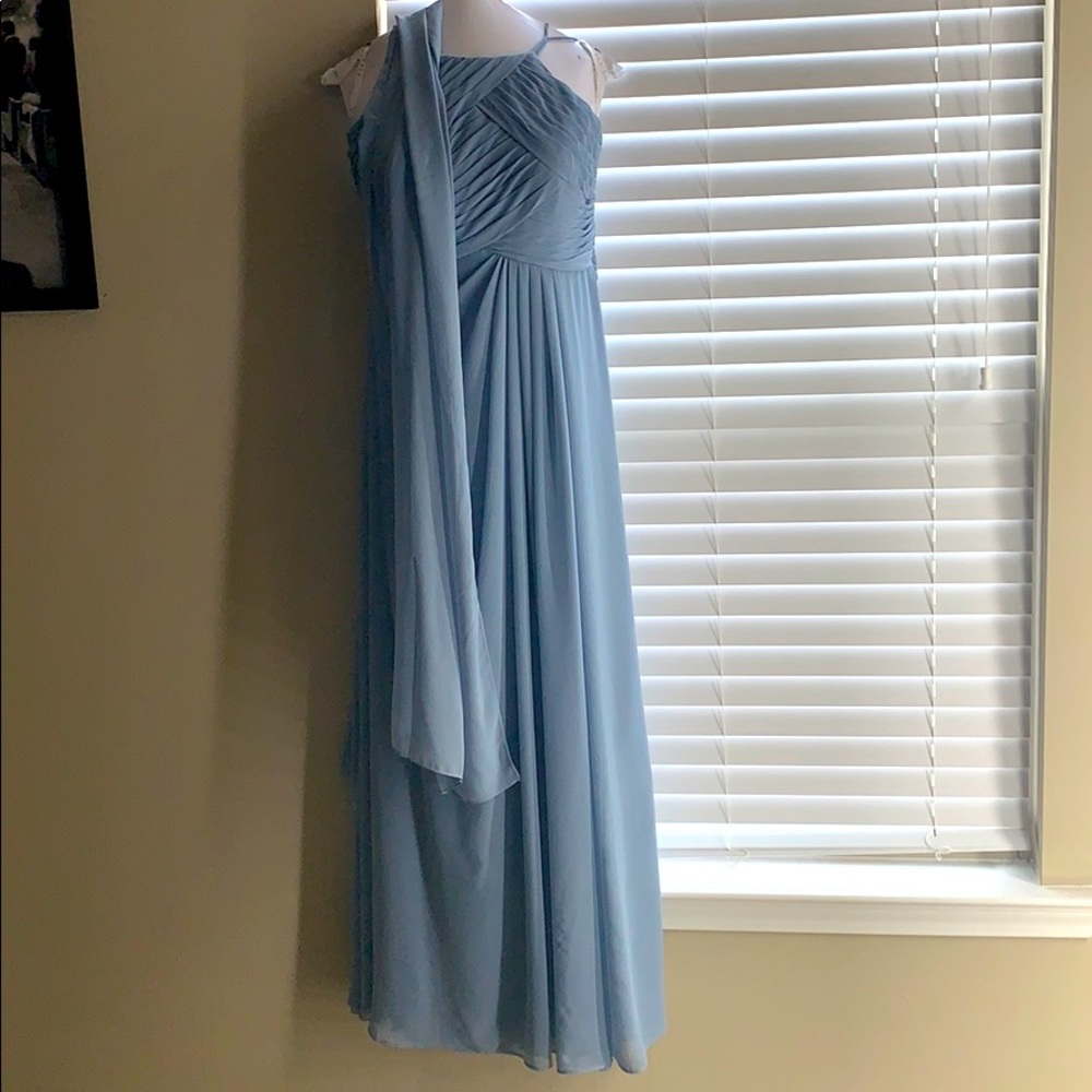 Dusty Blue Bridesmaid Dress